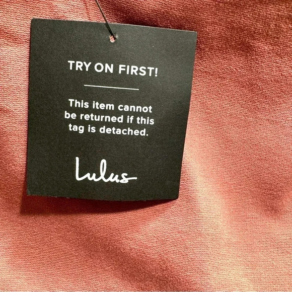 Lulus backless mini dress size Medium Antique Pink color - Picture 9 of 10